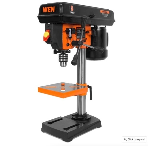 WEN 4206T 2.3-Amp 8-Inch 5-Speed Cast Iron Benchtop Drill Press - Lot 114