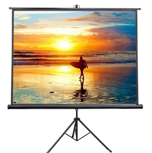 VIVO 100" Portable Projector Screen 4:3 Projection Pull Up Foldable Stand Tripod - Lot 160