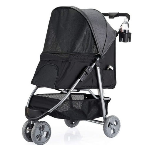 Favonius poupee 3 Wheel Pet Strollers for Small Medium Dogs & Cats(Grey) - Lot 173