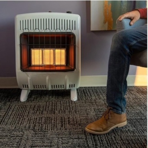 Mr. Heater Corporation Vent-Free 20,000 BTU Radiant Natural Gas Heater, Multi,White - Lot 210