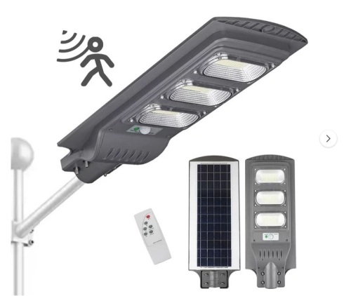 AUGIENB 2500W 351 LEDs Solar Street Light, LED Flood Light, with Motion Sensor & Remote Control, 3 Lighting Modes,IP65 Waterproof,for Outdoor Garden Yard Patio Parking - Lot 219
