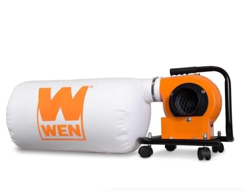 WEN DC3401 5.7-Amp 660 CFM Rolling Dust Collector with 12-Gallon Bag and Optional Wall Mount - Lot 123