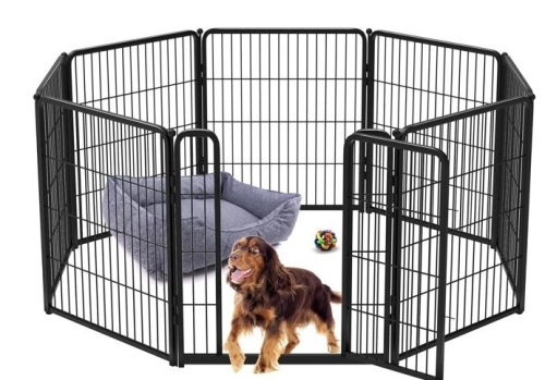 Homeplus Dog Playpen Designed for Indoor Use, 32" Height for Medium Dogs-white - Lot 226