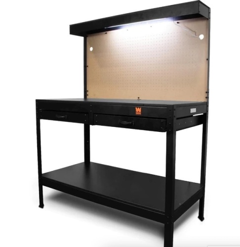 WEN WB4723T 48-Inch Workbench with Power Outlets and Light - Lot 136