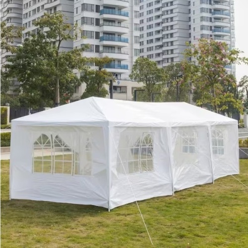 10 ft. x 30 ft. White Party Wedding Tent Canopy 6 Sidewall and 2-Doors - Lot 147a