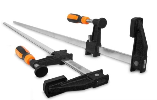 WEN 10236F2 Quick-Adjust 36-Inch Steel Bar Clamps with 2.5-Inch Throat and Micro-Adjustment Handle, Two Pack - Lot 159