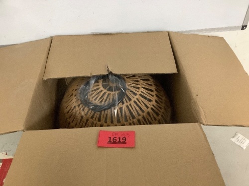 Weave Style Hanging Light - Lot 1619