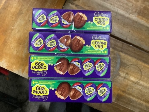 4 Pack of CadBury Cream eggs 8 Count  - Lot 1752