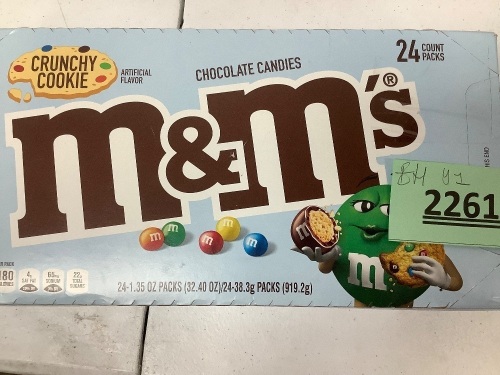 Crunchy Cookie M&M's 24ct - Lot 2261