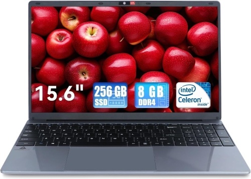 URAO Laptop, 15.6 Inch Windows 11 Intel Celeron N5095 Quad-Core Processor up to 2.9Ghz, 8GB DDR4 256GB SSD Laptops,2.4/5G WiFi, Bluetooth 4.2,Mini HDMI,2xUSB 3.0,Type-C - Lot 2268