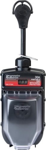 Progressive Industries RV Surge Protector – 30 Amp, Portable and Hardwired Options, with Fault Detection - Lot 2292
