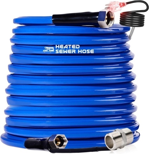 100 FT Heated Water Hose for RV,-45 ℉ Antifreeze Heated Drinking Garden Water Hose，Rv Accessories，Rv Water Hose (100FT) - Lot 1518