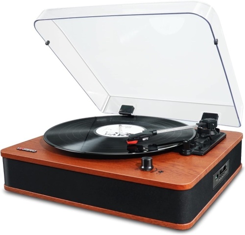 Vosterio Record Player Turntable with Speakers - Lot 2108