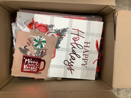 Box of Christmas Bags - Lot 1766