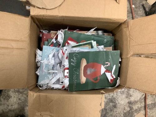 Box of Christmas Bags  - Lot 1767