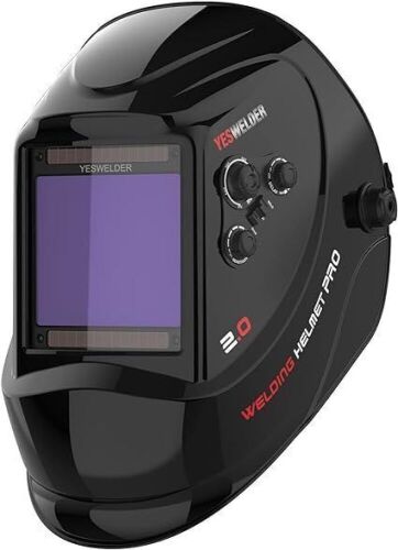 YESWELDER True Color Solar Power Auto Darkening Welding Helmet - Lot 439
