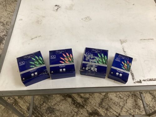 Lot of (4) LED Mini String Lights  - Lot 618