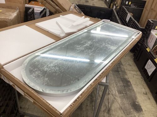 LED Full Length Arched Mirror 65" x 22"  - Lot 635