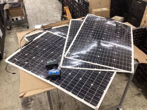 Lot of (4) Flexible Solar Panels 40" x 26.5"  - Lot 717