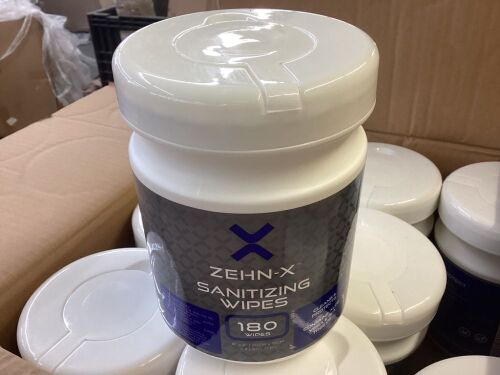 Lot of (6) Cases of Zehn-X Sanititzing Wipes, 12 pc/case - Lot 733
