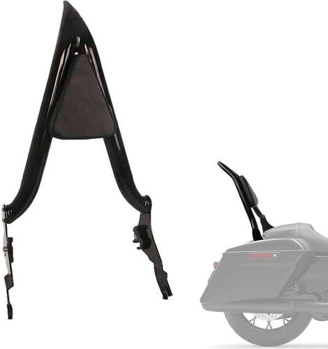 26" Height Black Sissy Bar Backrest for Harley Davidson Touring Models 2009-2023 Street Glide Road Glide Electra Glide Road King  - Lot 734