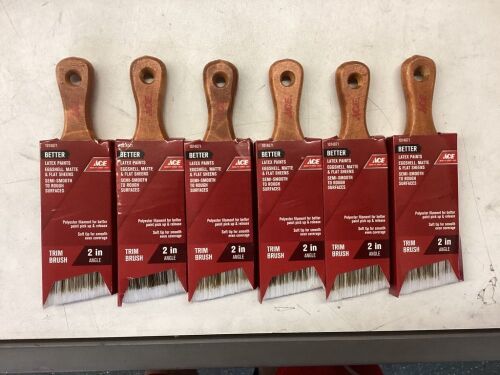 Lot of (6) Ace Better 2 in. Angle Paint Brush - Lot 768