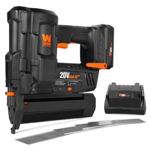 WEN 20512 20V Max Cordless 18-Gauge Brad Nailer with 2.0Ah Battery and Charger - Lot 247