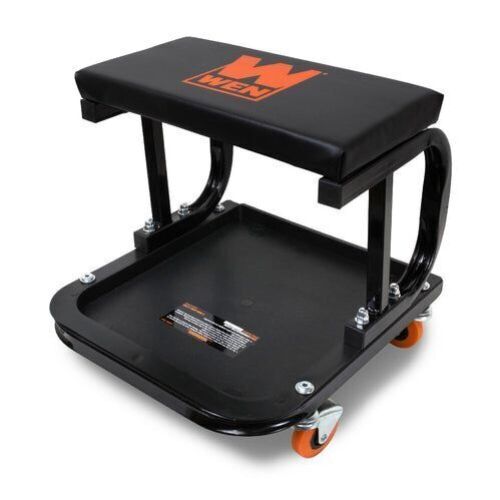 WEN 73011T 250-Pound Capacity Rolling Mechanic Seat with Onboard Storage - Lot 317