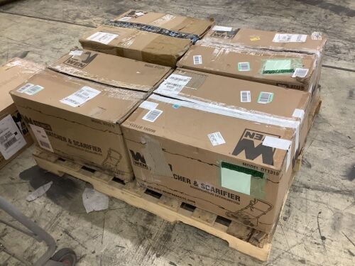 Lot of (4) WEN DT1315 15-Inch 13-Amp 2-in-1 Electric Dethatcher and Scarifier with Collection Bag - Lot 175