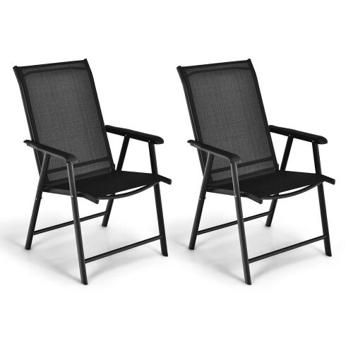 Folding Patio Chairs, Set of 2  - Lot 138