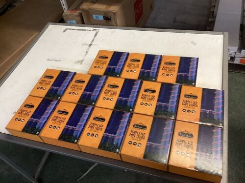 Lot of (13) Purple LED Rope Lights, 9'  - Lot 719