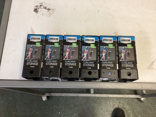 Lot of (6) Reese Towpower Trailer Hitch Ball Mount Storage Sleeve, Fits 2 Inch Square Ball Mount Shank - Lot 677