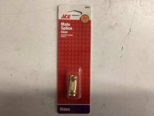 Lot of (100) Coaxial Video Male Splice  - Lot 631