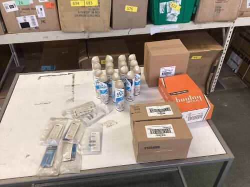 Lot of Small Items - Air Fresheners, Safety Glasses, Rotary Tool Mandrel & 3" Paint Roller Covers - Lot 436
