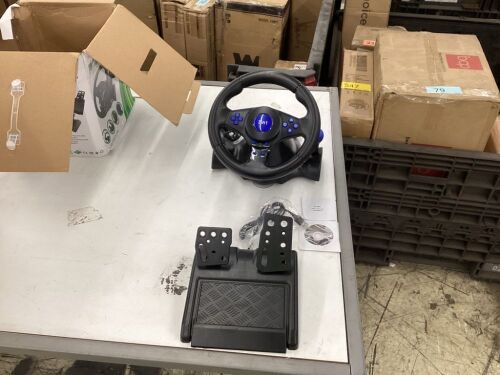 Steering Wheel for PS3, PS2 & PC - Lot 526