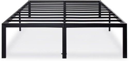 18 Inch Heavy Duty Steel Slat Anti-Slip Support Platform Bed Frame, Queen  - Lot 242