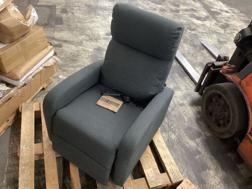 Gray Fabric Recliner with Massage - Lot 230