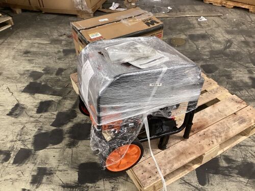 WEN GN5602X 5600-Watt Portable Generator, Electric Start, 224cc, Transfer-Switch and RV-Ready with CO Shutdown Sensor - Has Compression - Lot 288