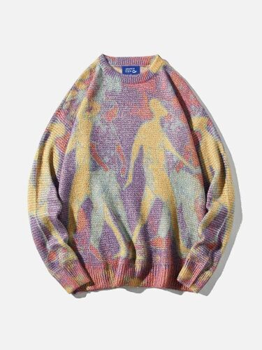 Aelfric Eden Neon Color Block Knit Sweater, Size XS - Lot 298