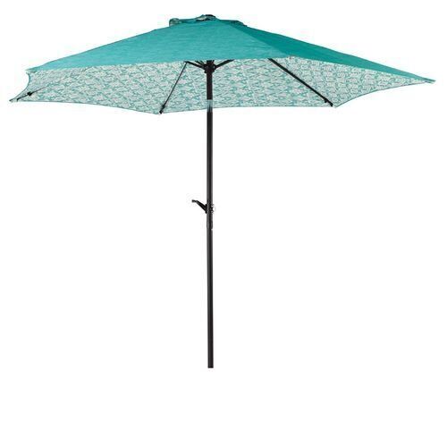 Living Accents 9 ft. Tiltable Teal Market Patio Umbrella  - Lot 276