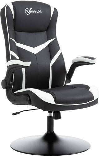 Black and White Gaming Office Chair  - Lot 35
