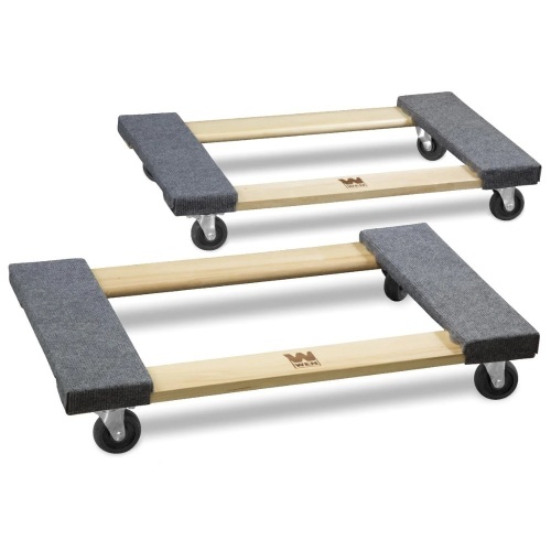 WEN 721830 1320-Pound Capacity 18-by-30-Inch Hardwood Mover’s Dolly, 2-Pack - Lot 113