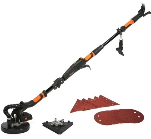 WEN DW5084 5-Amp 2-in-1 Variable Speed Dual-Head Drywall Sander with 15-Foot Dust Hose - Lot 168