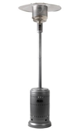 Amazon Basics 46,000 BTU Outdoor Propane Patio Heater with Wheels, Commercial & Residential, Slate Gray, - Lot 170