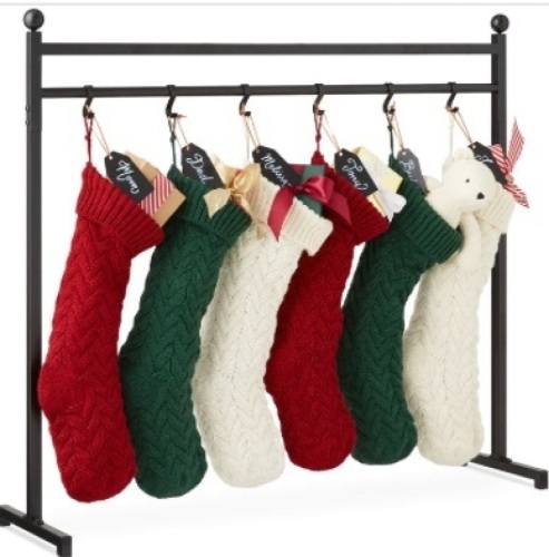 Christmas Stocking Stand, Decor Display w/ Name Tags, Chalk Marker- 3ft - Lot 171