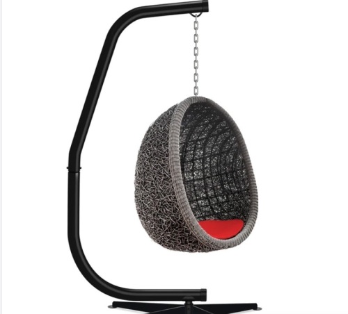Curved Hanging Hammock C-Stand w/ All-Weather, Steel Frame - Stand Only - Lot 122