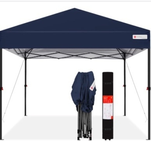 One-Person Setup Instant Pop Up Canopy w/ Wheeled Bag - 10x10ft - Lot 182