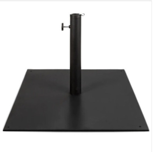 Steel Umbrella Base, Patio Stand w/ Tightening Knob & Anchor Holes - 38.5lb - Lot 200