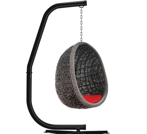Curved Hanging Hammock C-Stand w/ All-Weather, Steel Frame - Stand Only - Lot 239