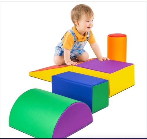 5-Piece Kids Climb & Crawl Soft Foam Shapes Structure Playset - Lot 295